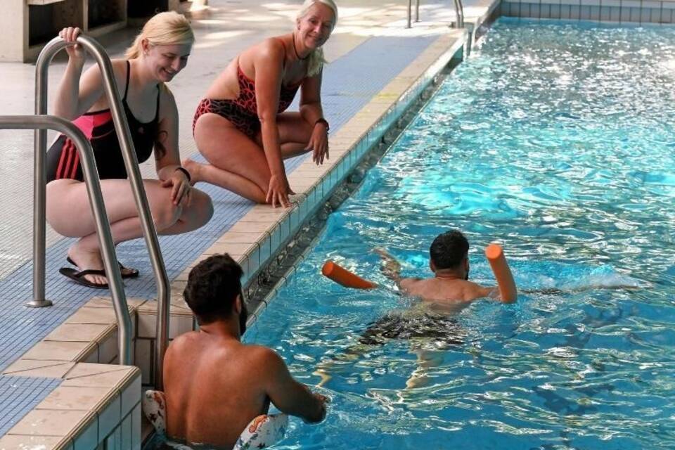 Schwimmunterricht für Flüchtlinge