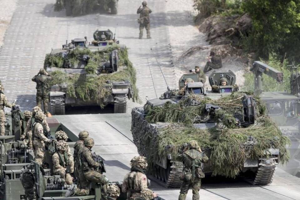 Bundeswehrsoldaten bei Nato-Manöver