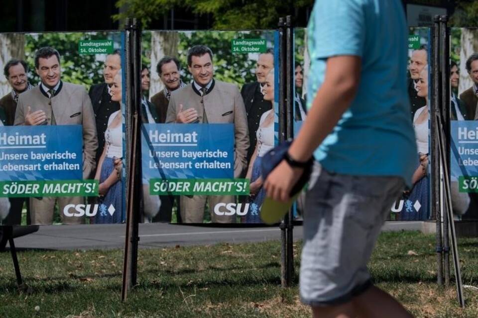 CSU-Wahlplakate in München