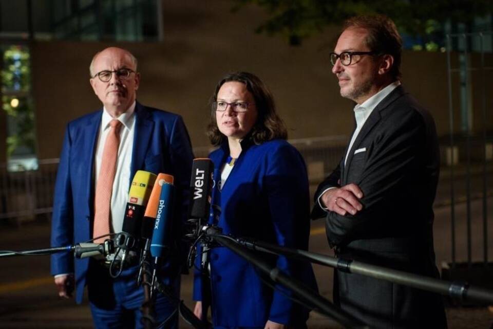 Kauder, Nahles und Dobrindt