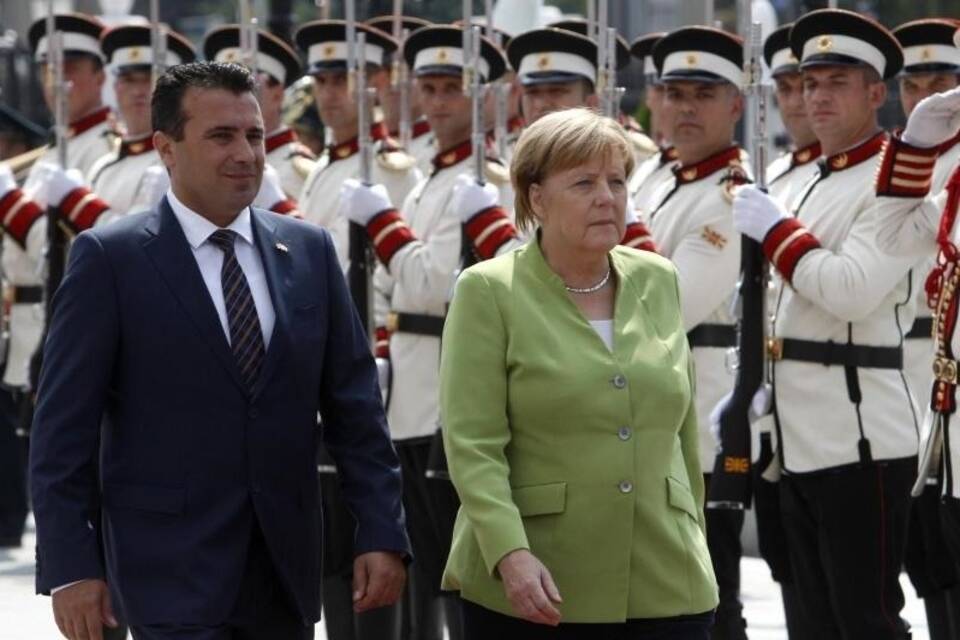 Angela Merkel besucht Mazedonien