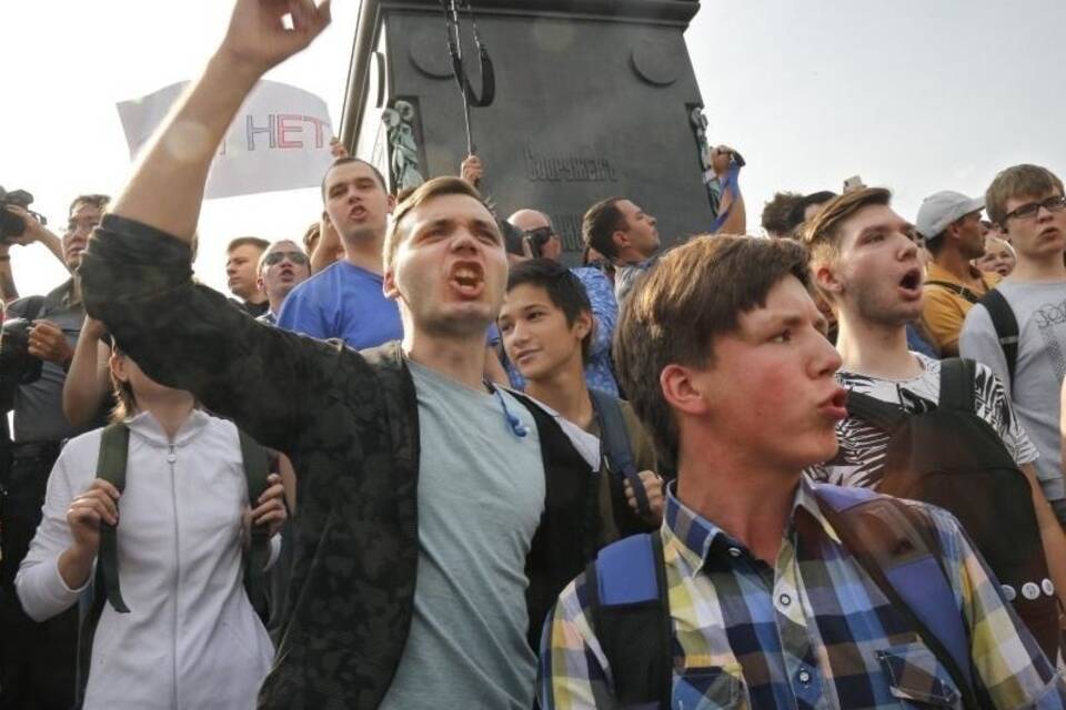 Demonstration in Moskau