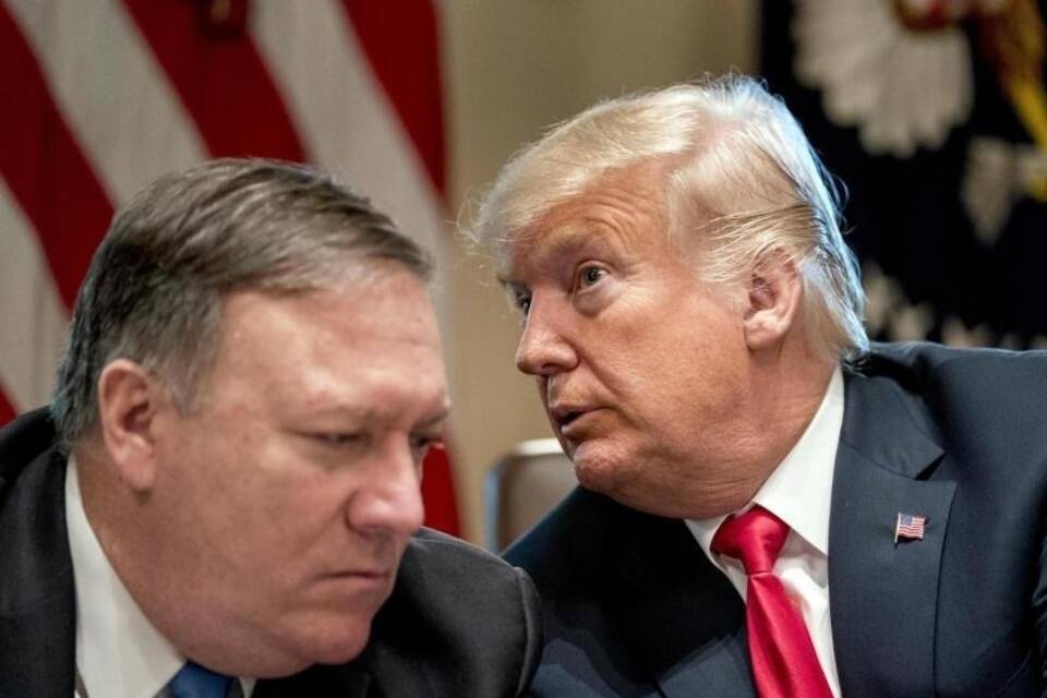 Pompeo und Trump Pompeo und Trump