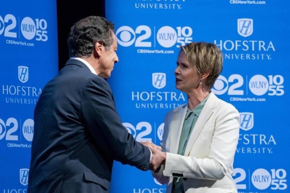 Cynthia Nixon und Andrew Cuomo