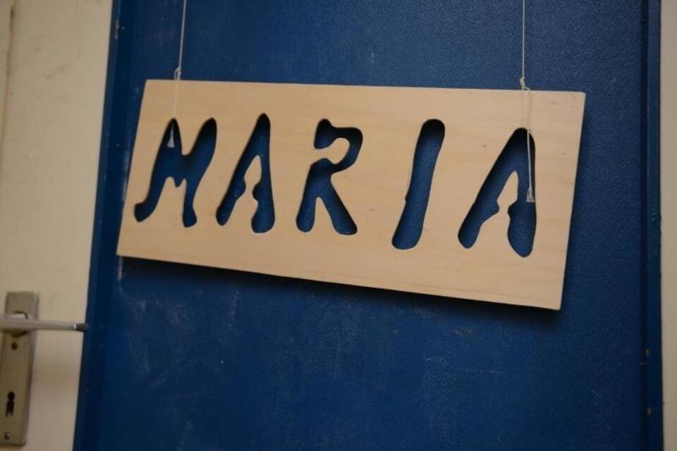Namensschild der verschwundenen Maria