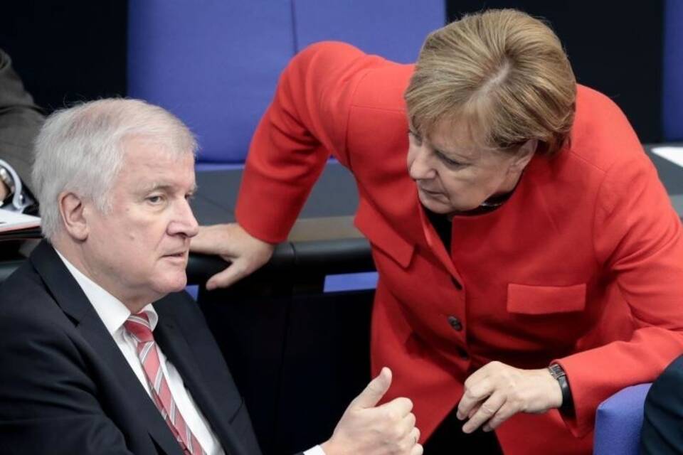 Seehofer und Merkel