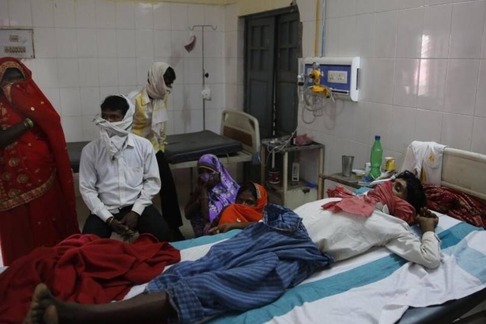 Tuberkulose-Patient im indischen Varanasi