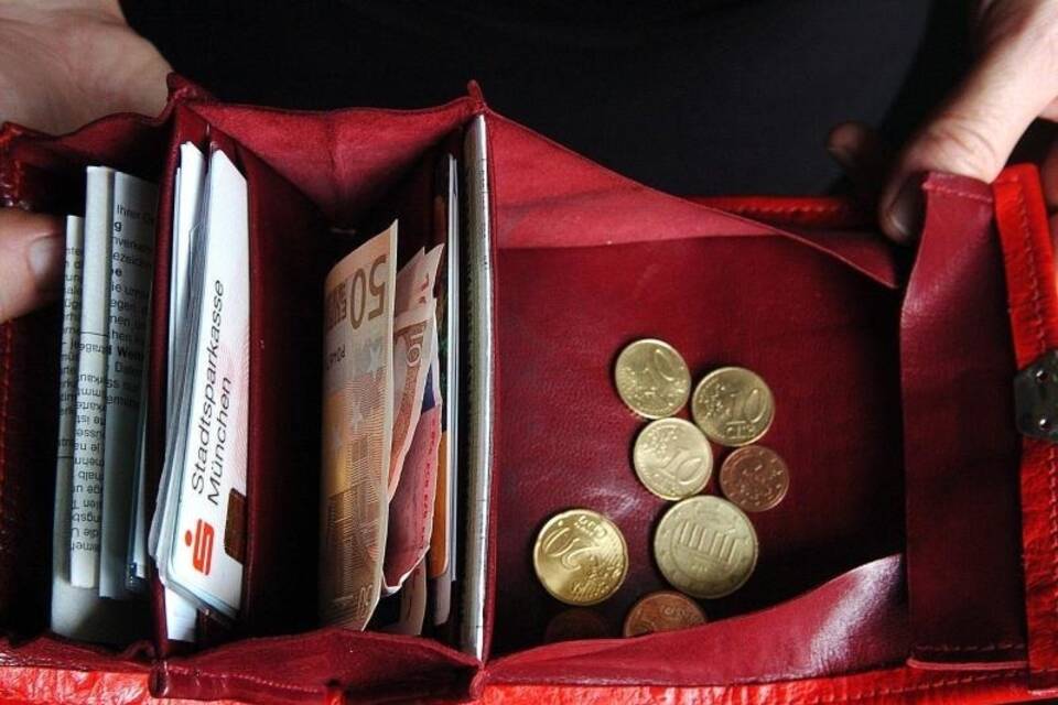 Geld im Portemonnaie Geld im Portemonnaie