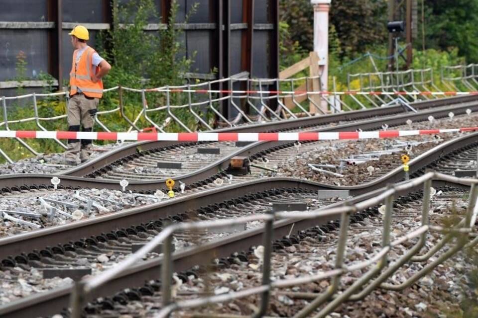 Baustelle Rheintalbahn