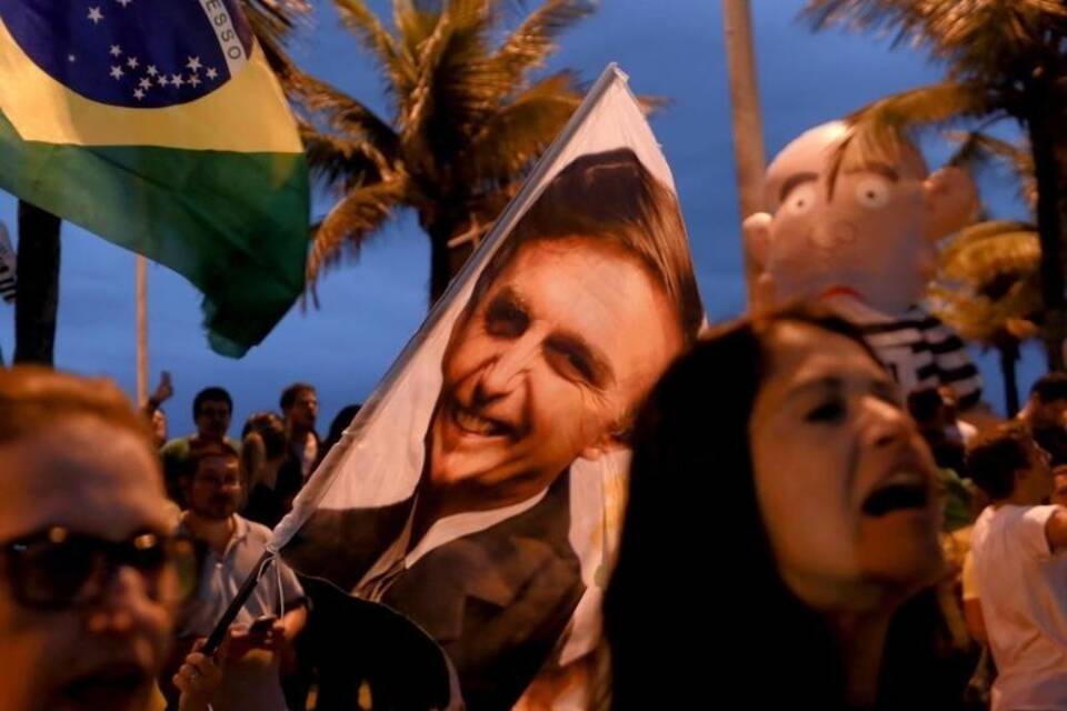 Bolsonaro-Anhänger in Rio