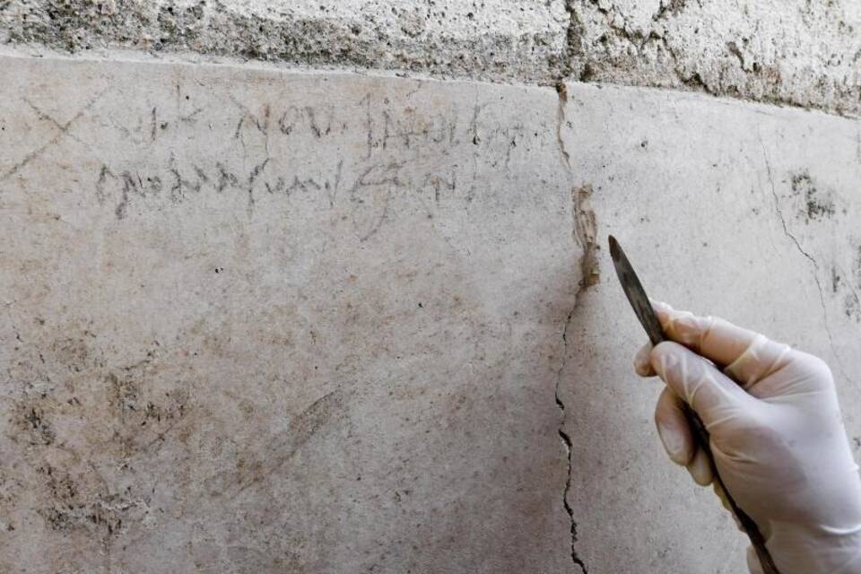 Inschrift in Pompeji Inschrift in Pompeji