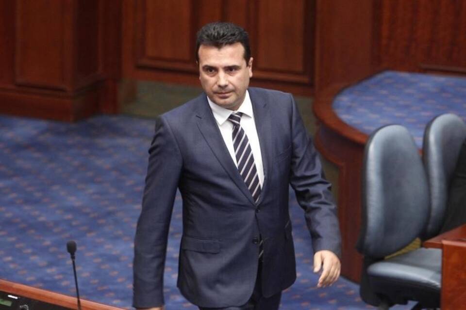 Zoran Zaev in Skopje