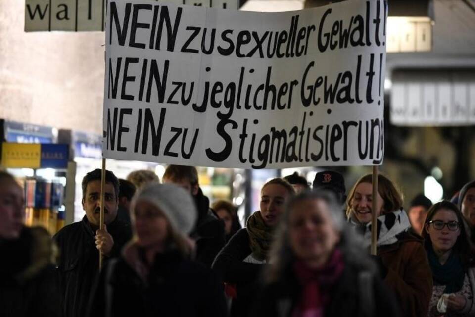 Demonstranten in Freiburg
