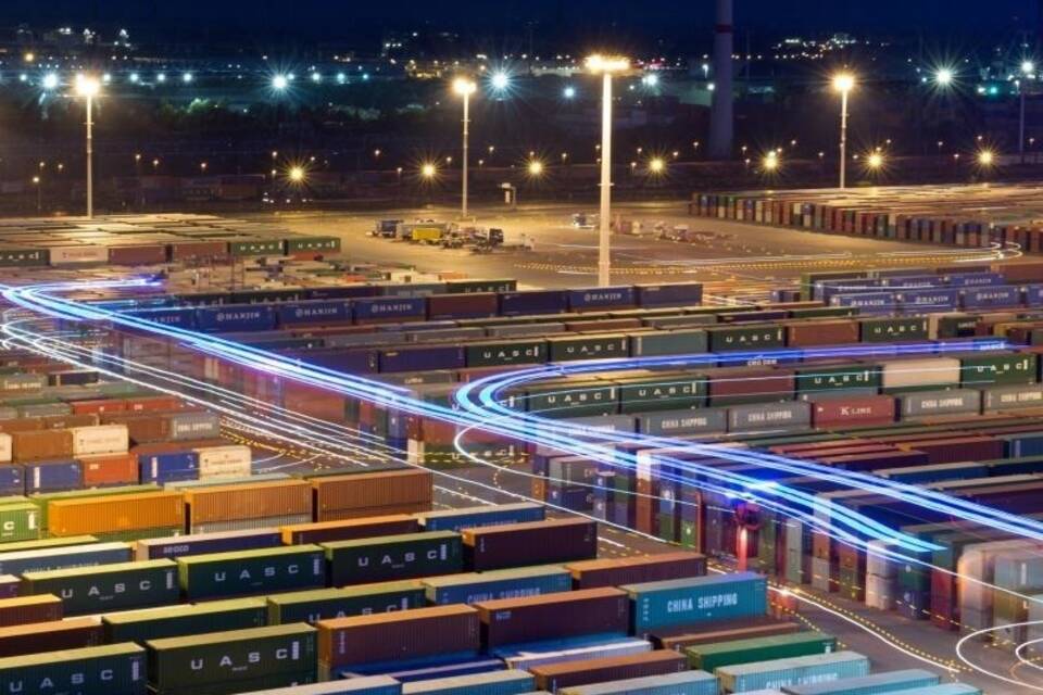 Container im Hafen Container im Hafen