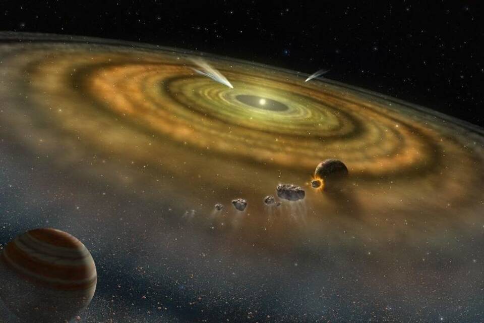 Entstehung eines Sonnensystems