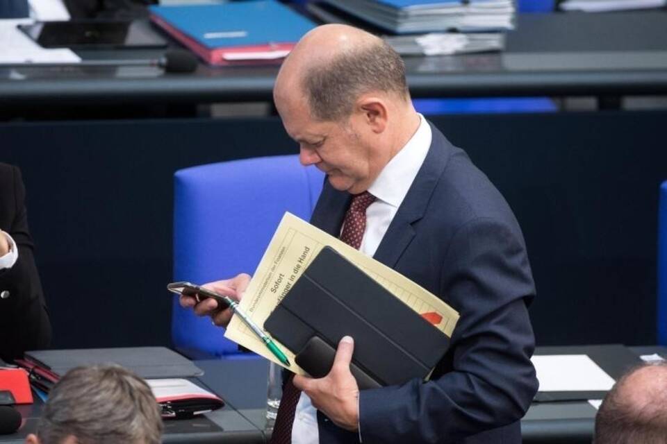 Scholz im Bundestag