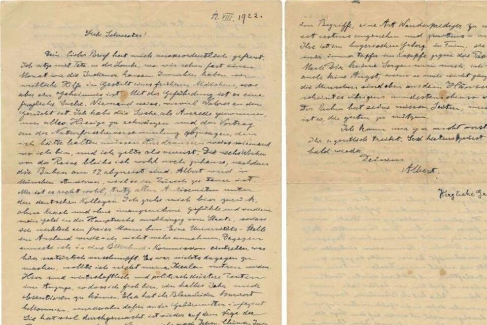 Brief von Albert Einstein