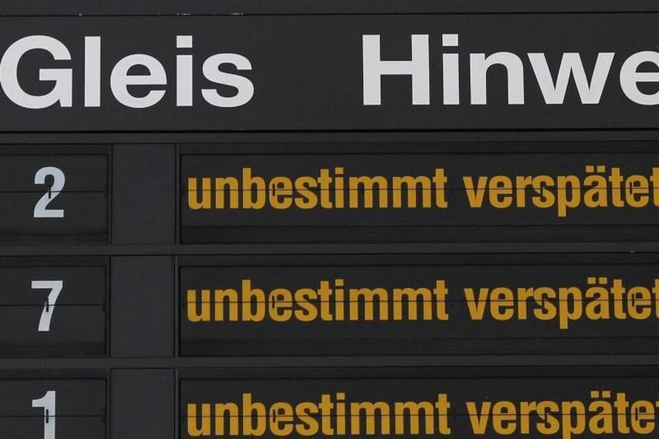 Verspätungen bei der Bahn
