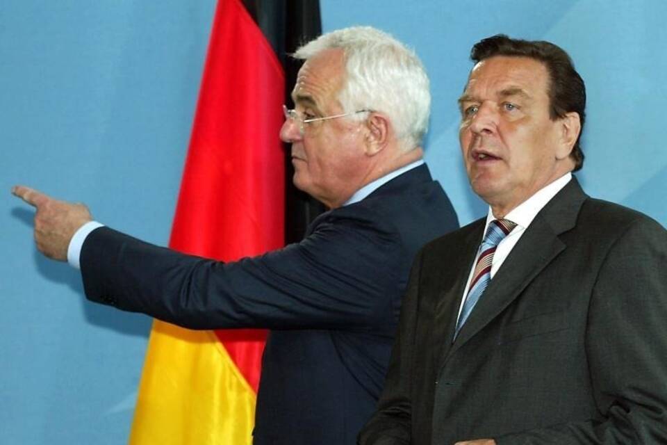 Gerhard Schröder und Peter Hartz