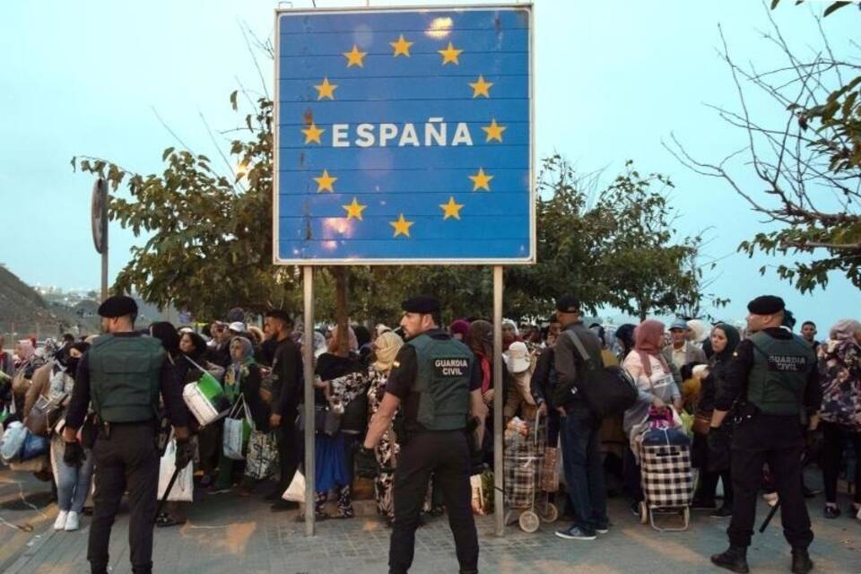 Lage an der Grenze zwischen Spanien und Marokko