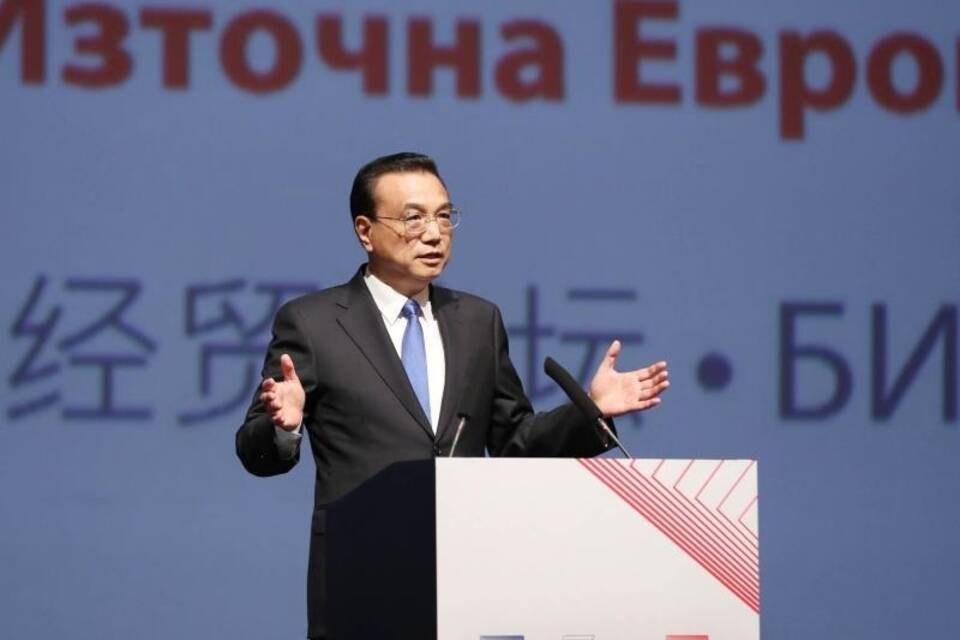 Li Keqiang in Bulgarien Li Keqiang in Bulgarien