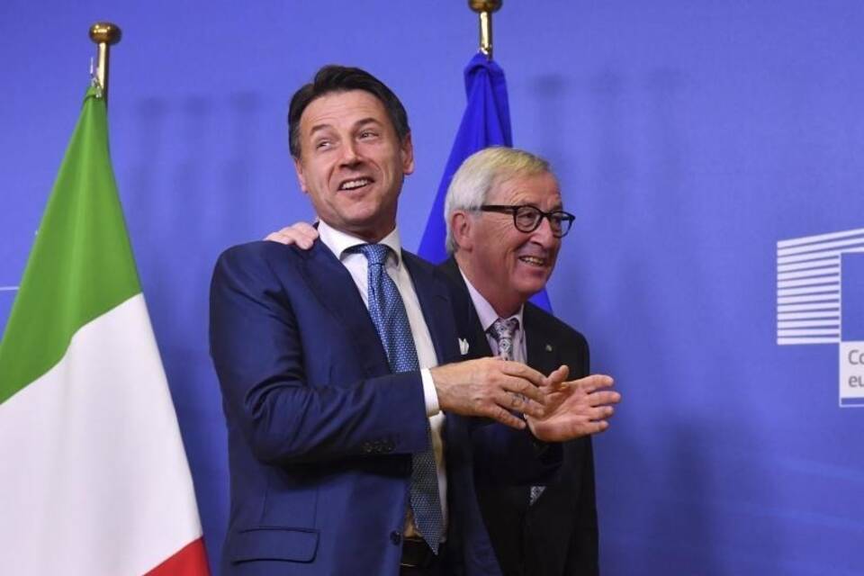 Juncker und Conte in Brüssel Juncker und Conte in Brüssel