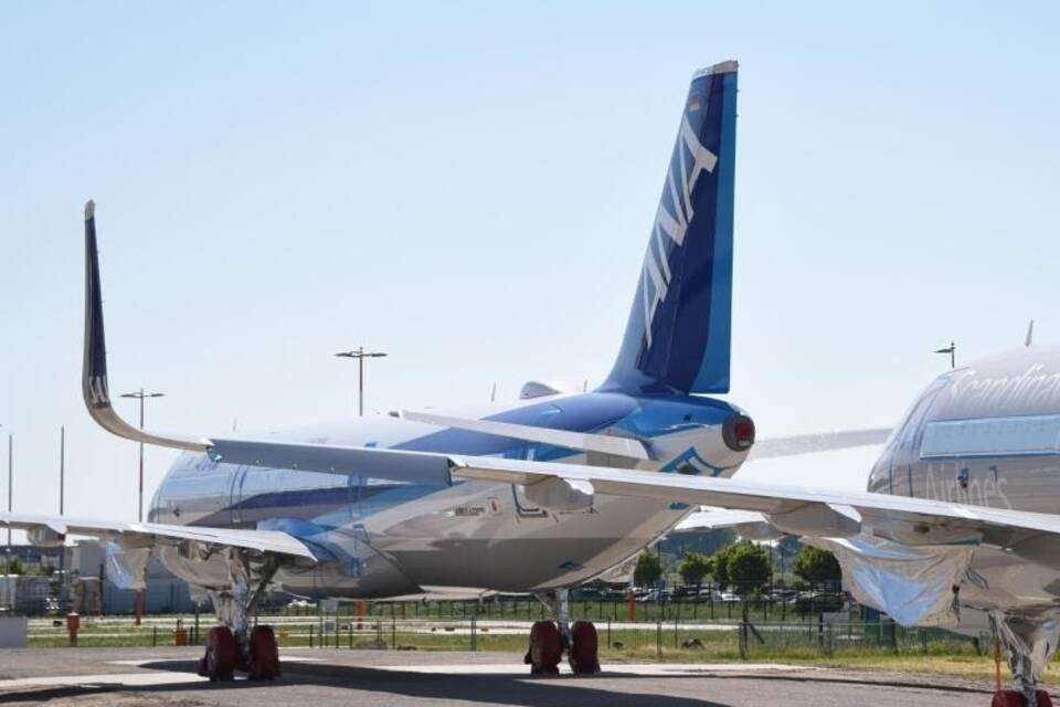Halbfertige Airbus-Flugzeuge Halbfertige Airbus-Flugzeuge