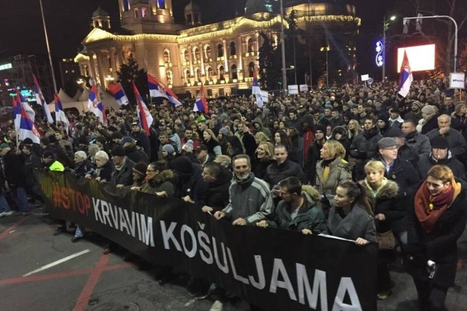 Demo in Belgrad Demo in Belgrad