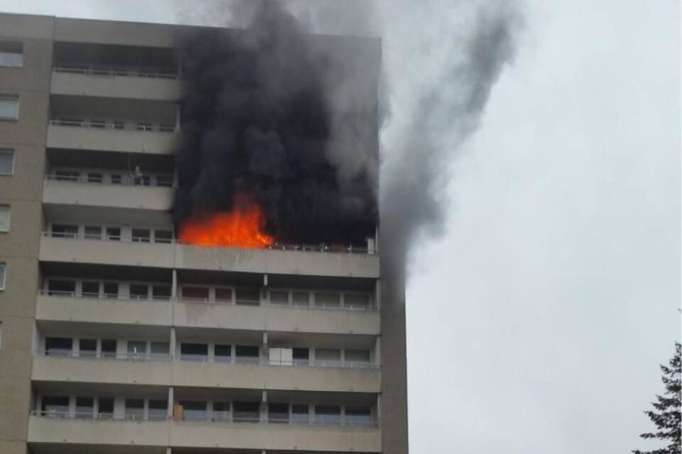 Hochhausbrand in Puchheim Hochhausbrand in Puchheim