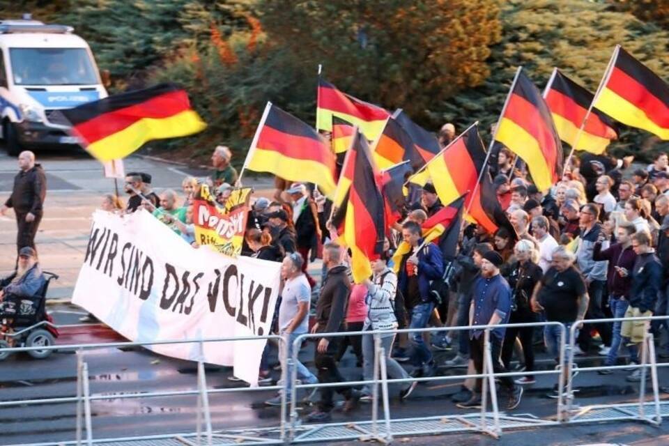 Rechte Demo in Chemnitz Rechte Demo in Chemnitz