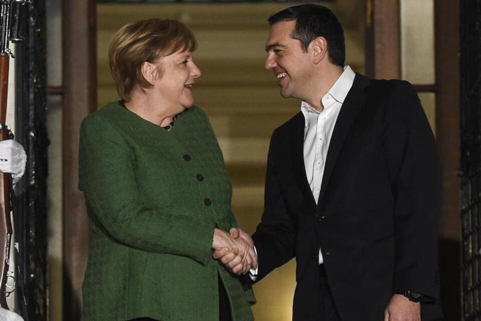 Merkel besucht Griechenland