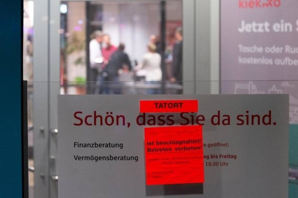Nach Banküberfall geschlossen Nach Banküberfall geschlossen