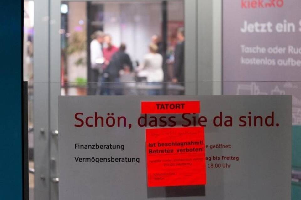 Nach Banküberfall geschlossen