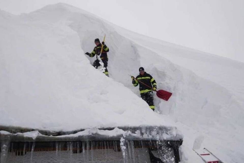 Schneemassen in Oberösterreich