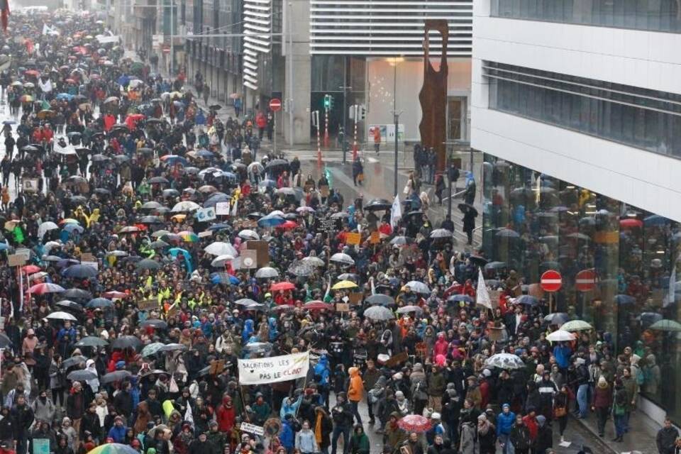 Demonstration in Brüssel Demonstration in Brüssel