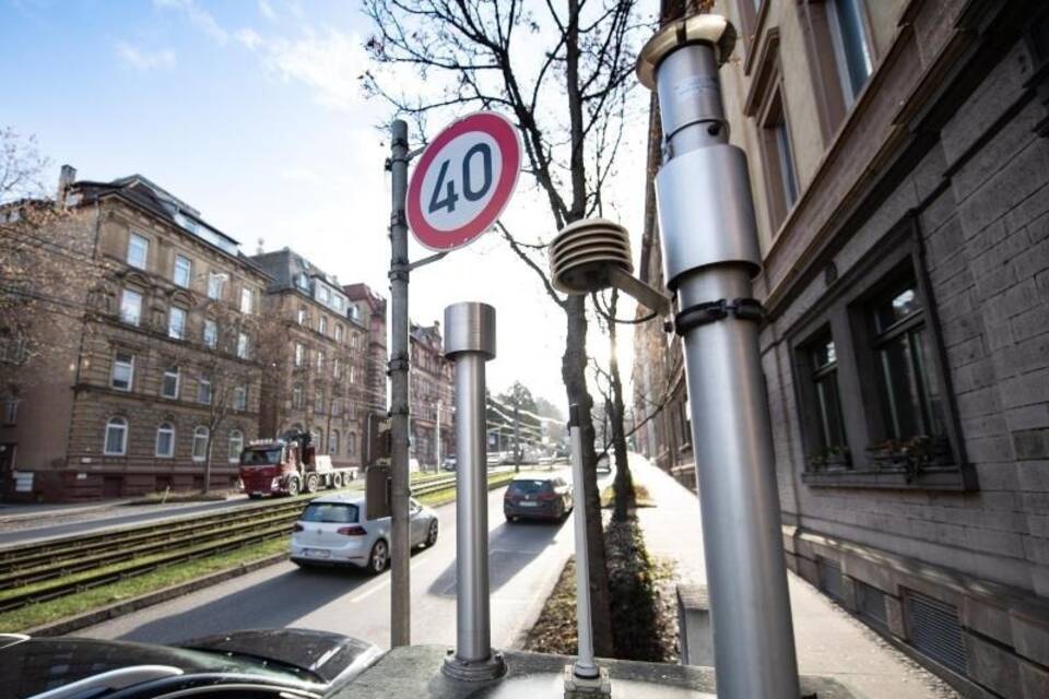 Feinstaub-Messtation in Stuttgart