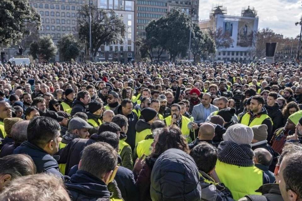 Taxifahrer-Streik in Spanien