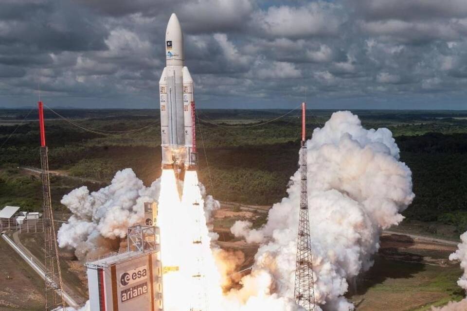 Start einer Ariane-Rakete