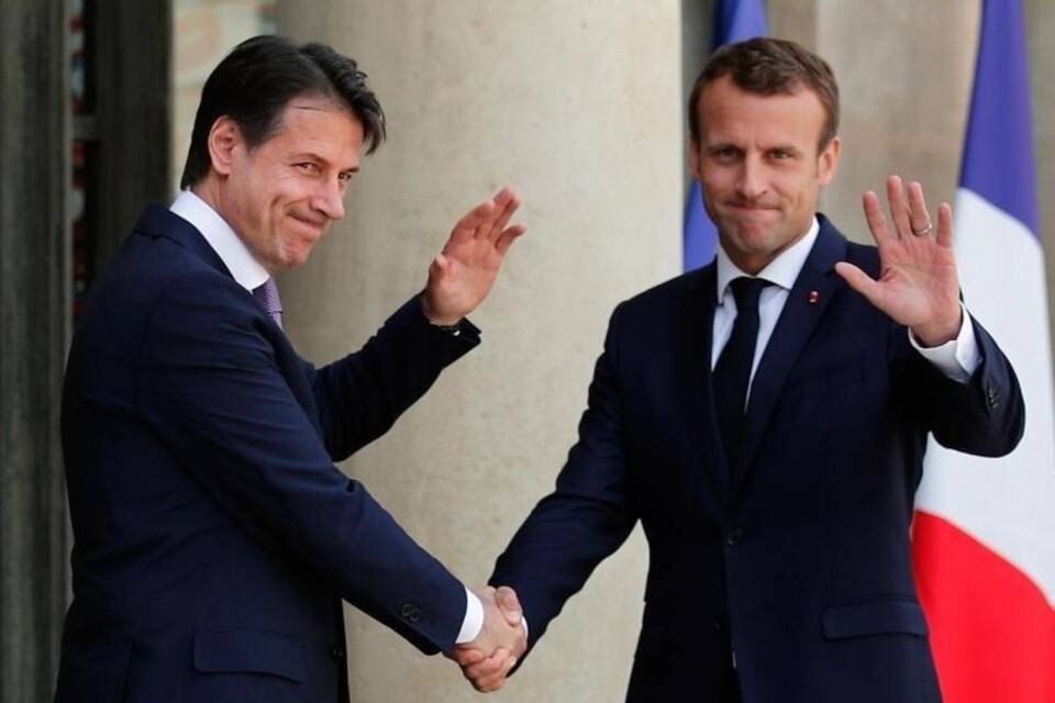 Macron empfängt Conte