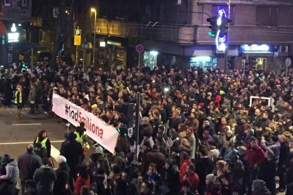 Protest in Belgrad