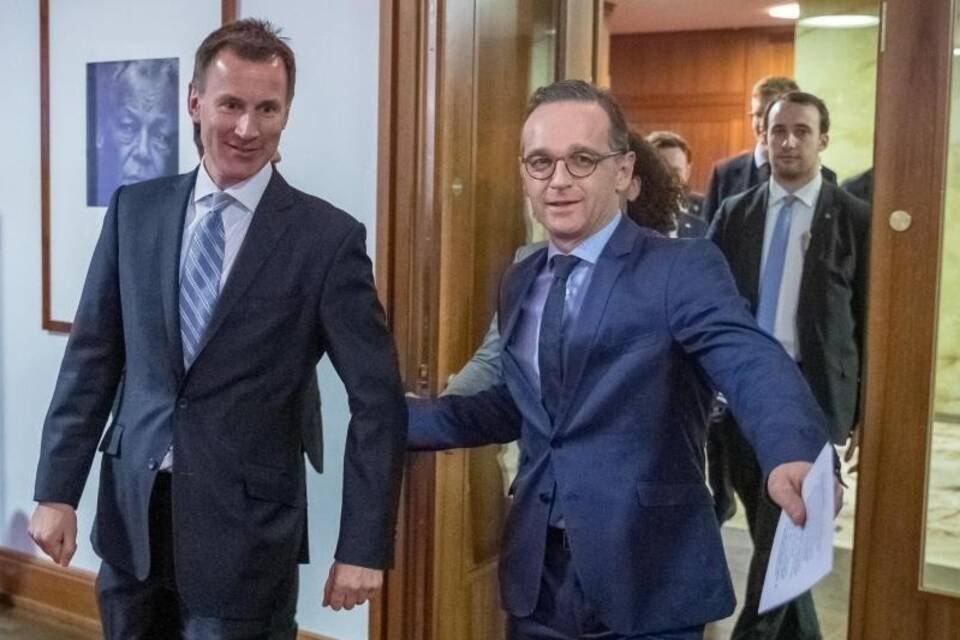 Heiko Maas und Jeremy Hunt