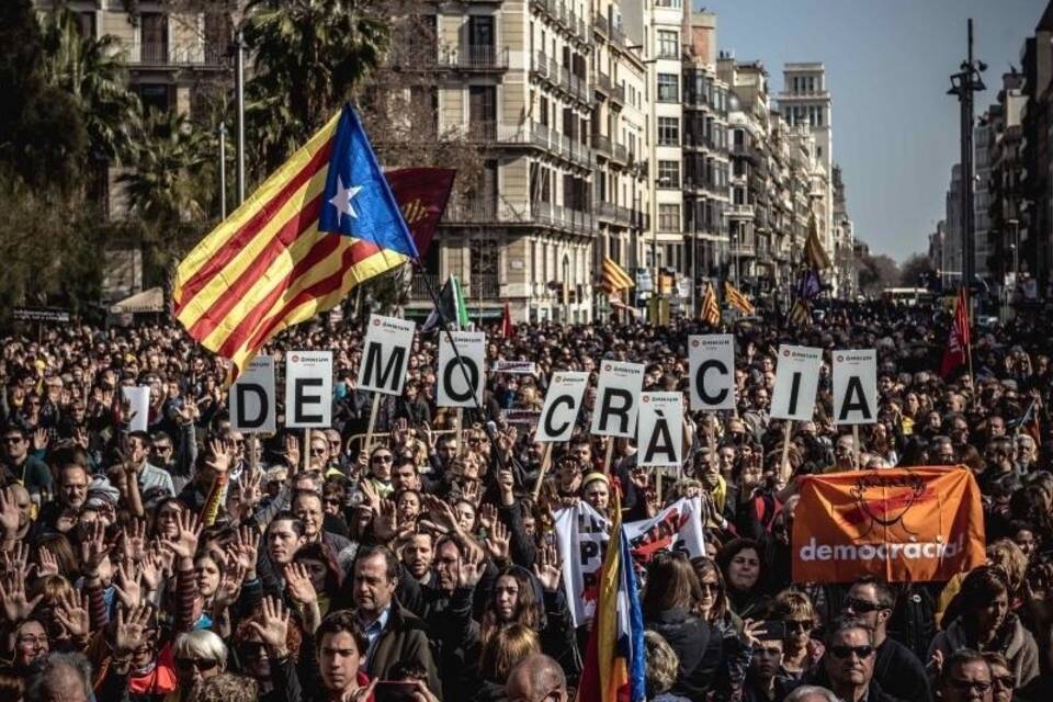 Proteste in Barcelona Proteste in Barcelona