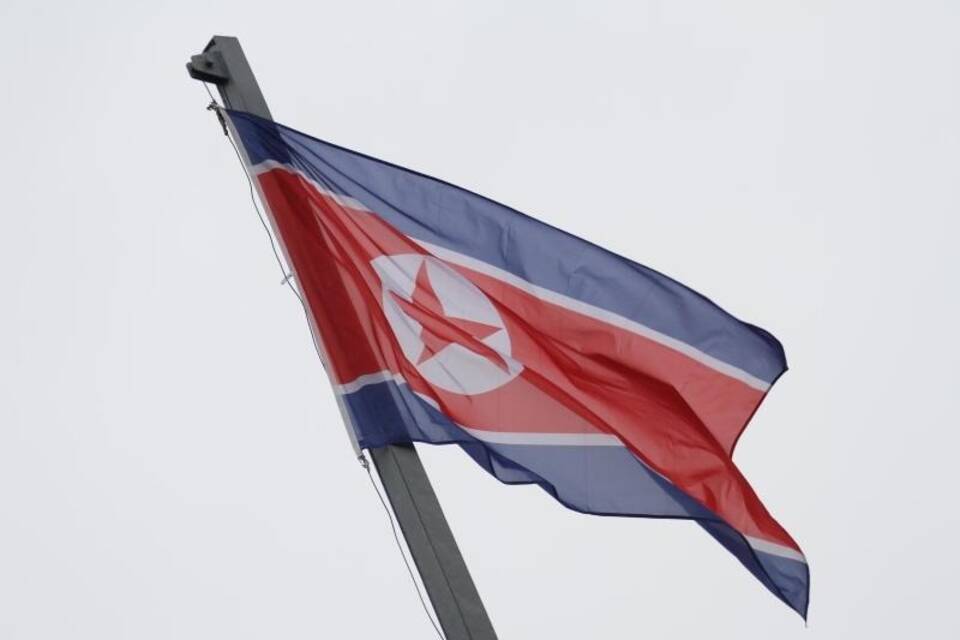 Nordkoreanische  Flagge