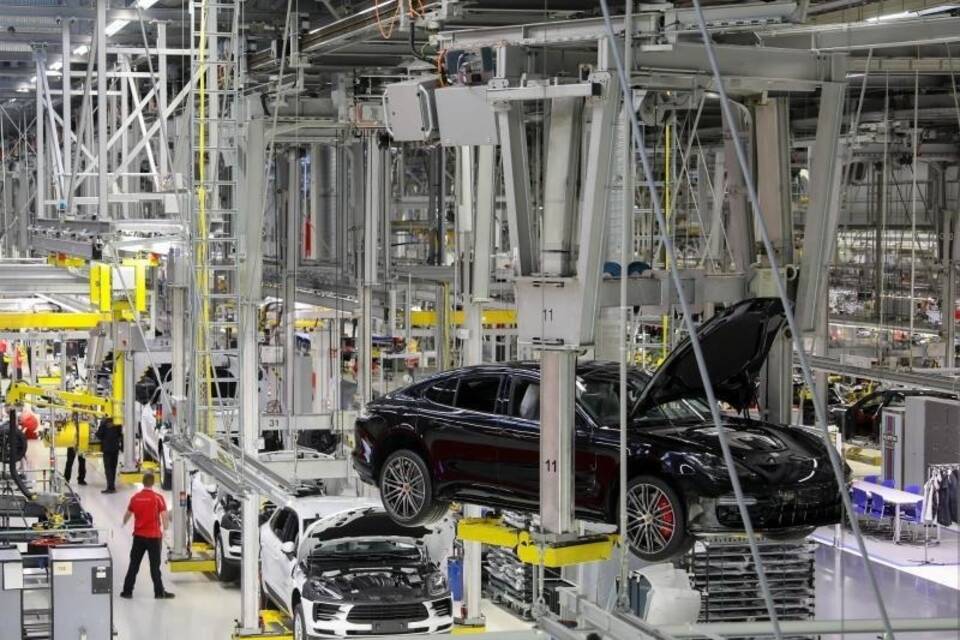 Produktion im Porsche-Werk Leipzig