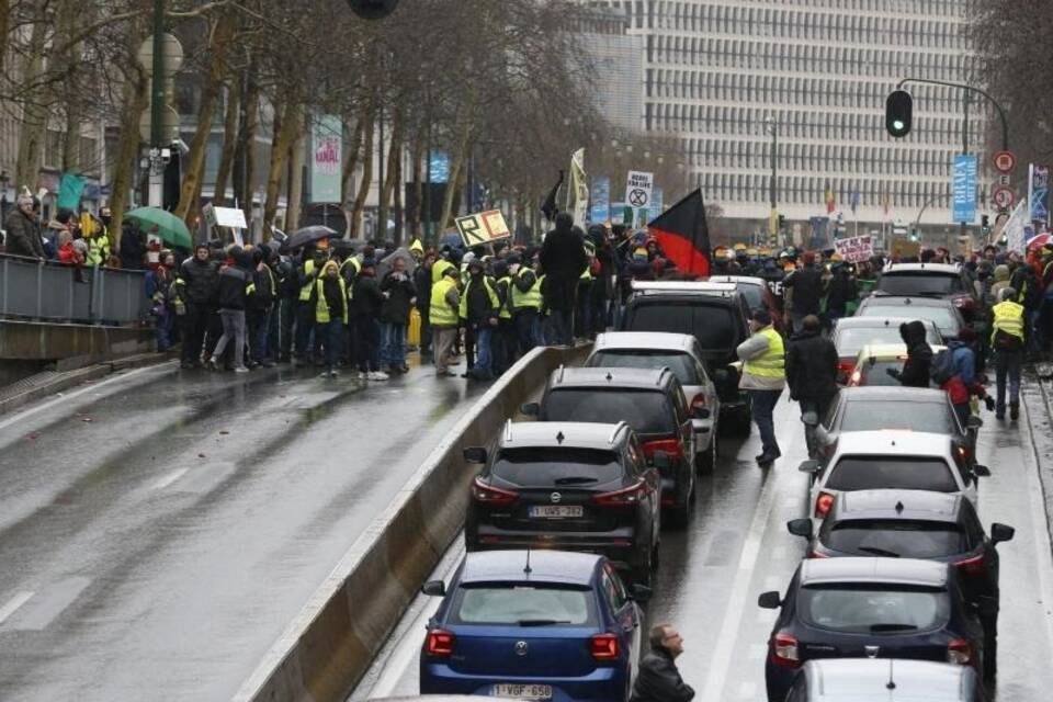 Demonstration für Klimaschutz in Brüssel