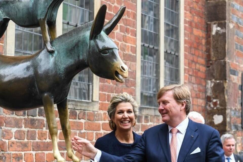 Niederländisches Königspaar besucht Bremen