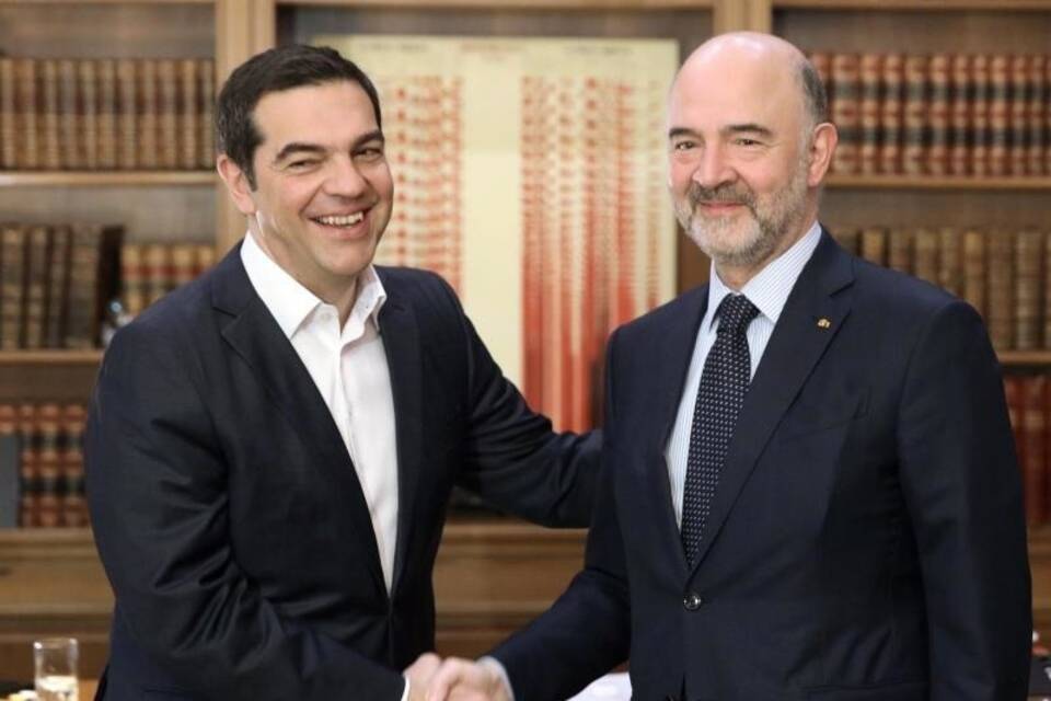 Pierre Moscovici in Athen Pierre Moscovici in Athen