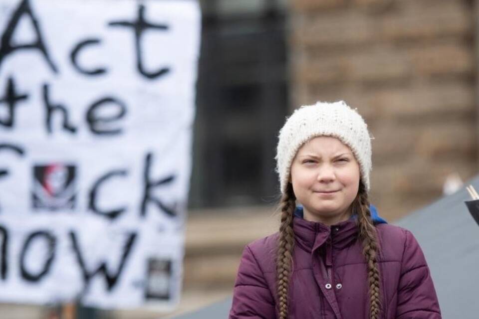 Klimaaktivistin Greta Thunberg Klimaaktivistin Greta Thunberg