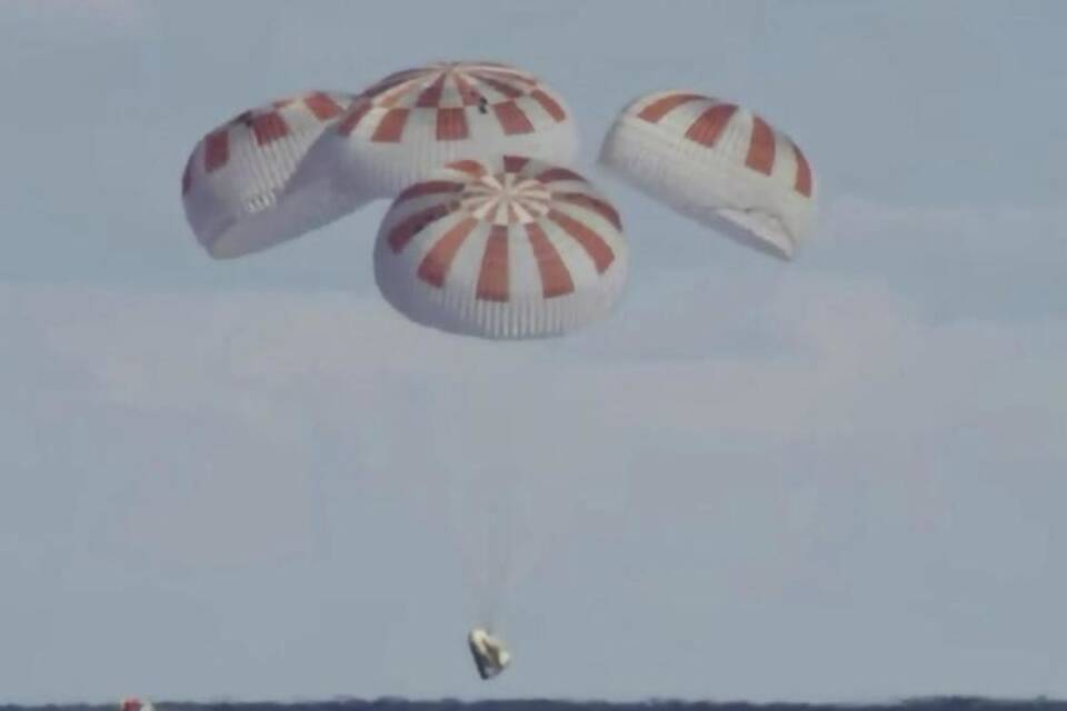 Rückkehr der SpaceX-Raumkapsel