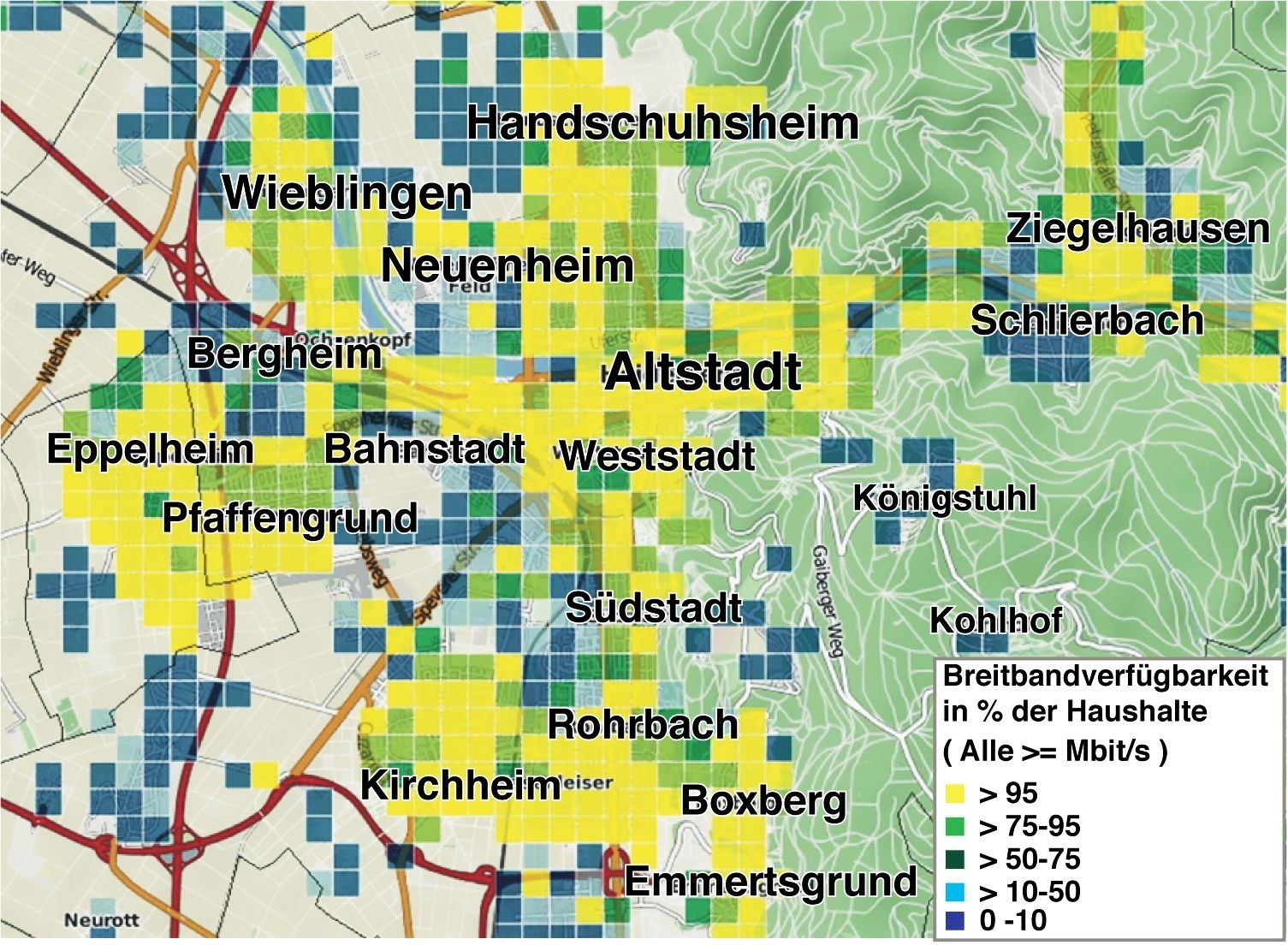 Heidelberg Wo Es Schnelles Internet In Der Stadt Gibt Und Wo